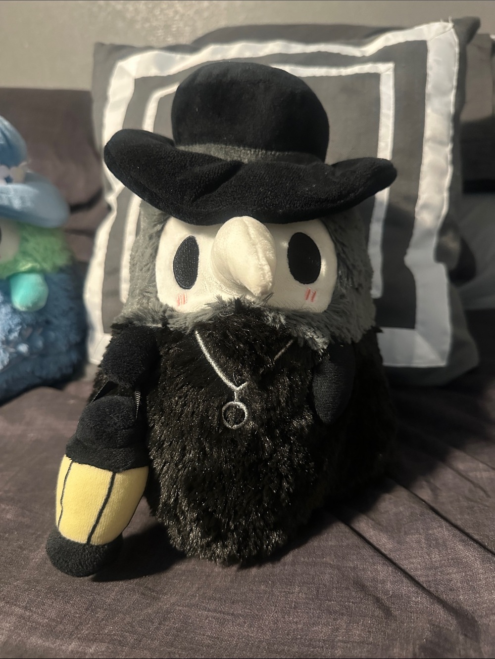 Squishable Plague Doctor Plush 15” Gothic Halloween Raven Black Stuffed Animal